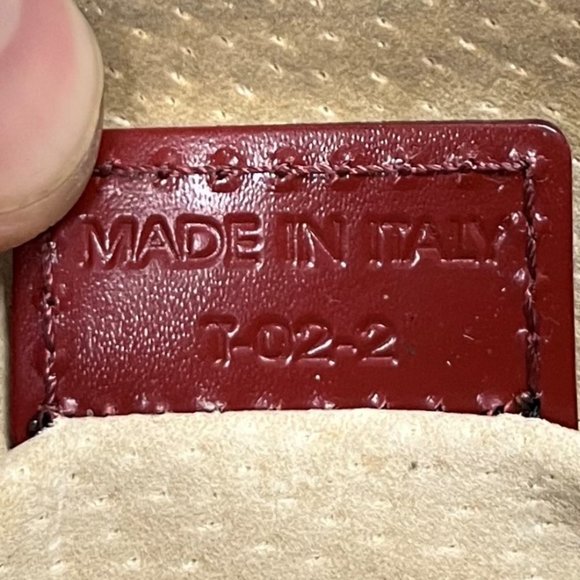 Burberry - Haymarket Check Small Crossbody Clutch Bag Red - Picture 6 of 7